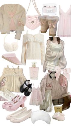 Cottagecore Soft Aesthetic Outfits, Kawaii Inspired Outfits, How To Accessorise An Outfit, Wonyoungcore Outfits, Cute Clothes Coquette, Cute Aliexpress Finds, Couqutte Outfit Ideas Winter, Coutteqe Outfit, Cockette Aesthetic Outfit