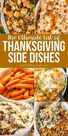 the ultimate list of thanksgiving side dishes