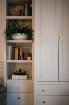 Ultimate Ikea Pax Hack for Custom Look Built-In Cabinetry | Caitlin De Lay Cabinet Hardware Ideas, Ikea Komplement, Ikea Pax Closet, Pax Closet, Hardware Ideas, Beadboard Wallpaper