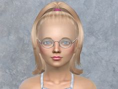 a female mannequin with glasses and blonde hair