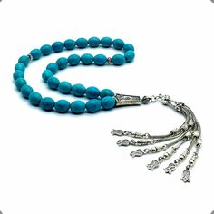 *Hand made High quality unique beautiful Turkish design prayer beads, rosary. *This product comes with its special packaging. *A perfect gift for yourself or your friend, spouse, mother, father, children. *If you are happy with the purchases here, 5 stars positive feedback will be appreciated. *Please contact us first if there will be any problem. We will do our best to help you to resolve your problems.  *We can give special price for wholesale orders. *Thank you for choosing us. Traditional Turquoise Oval Beads, Turquoise Rosary With Round Beads, Spiritual Turquoise Rosary With Round Beads, Traditional Gemstone Beads Rosary For Healing, Adjustable Traditional Rosary With Gemstone Beads, Traditional Rosary With Gemstone Beads For Healing, Traditional Turquoise Jewelry With 8mm Beads, Beads Rosary, Harrisburg Pa