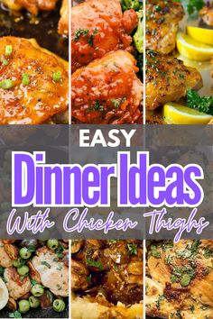 easy dinner ideas with chicken thighs