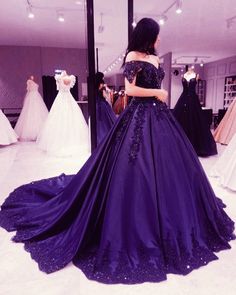 Purple Elegant Dresses, 18th Debut, Off Shoulder Prom Dresses, Simple Lace Dress, Ball Gown Off Shoulder, Purple Ball Gown, Gown Off Shoulder, Debut Dresses, Nia Sharma