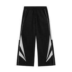 Upgrade your style with our Retro Track Pants in Black. Water-repellent, wide leg trousers for timeless comfort and fashion-forward appeal. Order yours now! Magic Brownies, Men Track Pants, Sporty Pants, Mens Fashion Streetwear, Track Suit, Black Water, Pants Design, Fashion Streetwear, Upgrade Your Style