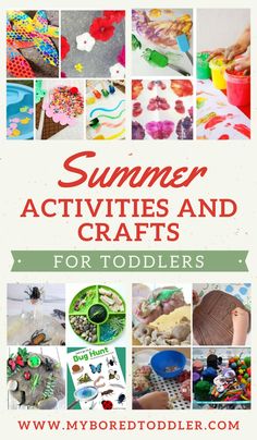 an image of some activities and crafts for toddlers