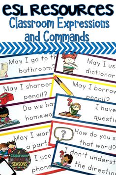 the spanish classroom worksheet with pictures and words to help students learn how to use them