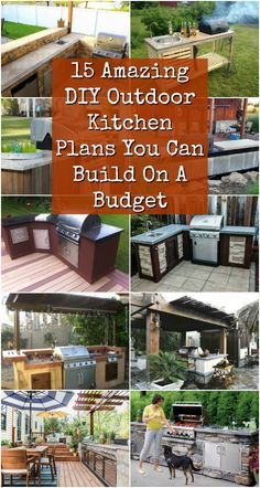 outdoor kitchen plans you can build on a budget