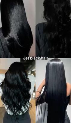 Hair Inspiration Color, Hair Colour, Jet Black, Hair Colors, Hair Looks, Blackberry, Dyed Hair, Cute Hairstyles