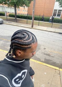 Mens Cornrows Design Black Men, Braids Man, Braid Styles For Men, Dyed Hair Men