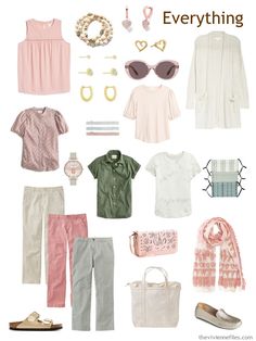 Wardrobe Reset, Pink Wardrobe, Build A Capsule Wardrobe, The Vivienne Files, Vivienne Files, Grandma Fashion, Travel Capsule, Travel Capsule Wardrobe, Summer Capsule