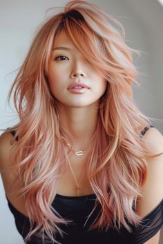 Blond Rose, Free Hairstyle, Boys Hairstyles, Hairstyle App, 50 Hairstyles, 60 Hairstyles, Hair Color Unique, Peach Hair, Men Hairstyles