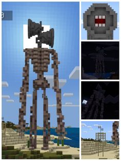 an animated image of a skeleton with a camera in it's hand and some other images