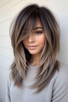 Long Blonde Winter Hair, Winter Hair 2024, Medium Dark Hairstyles, Hair Color Ideas For Pale Skin, Winter Hair Ideas, Dark Winter Hair, Fine Hair Long, Winter Haircut, Quotes Husband