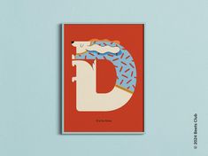 the letter d is made up of different shapes and sizes, including an image of a dog