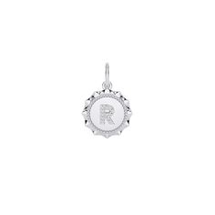 White Gold White Gold Diamond Jewelry With Monogram, Textured Gold Ring, Rose Gold Initial, Dana Rebecca Designs, Diamond Initial Necklace, Buddha Pendant, Diamond Charm, Gold Initial, Single Earring