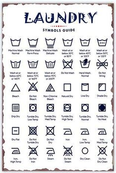 the laundry symbols and their meanings