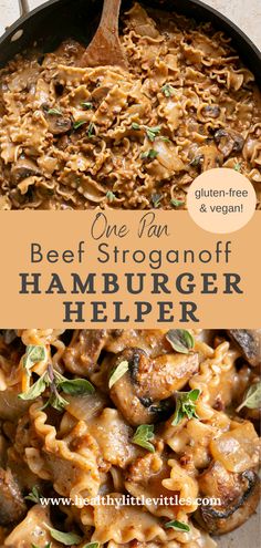 one pan beef stroganoff hamburger helper is an easy and delicious meal