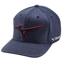 Mizuno Mizuno Diamond Snapback Hat Unisex Size One Size Fits All In Color Navy-Red (5110), Adult Unisex, Blue-Red Chicago Bulls Outfit, Golf Hat, Golf Hats, Outfits With Hats, Cool Hats, Snapback Cap, Hat Sizes, Snapback Hat, Modern Classic