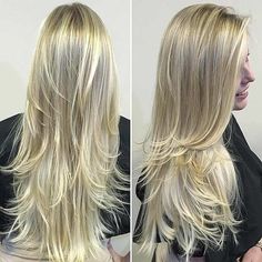 Long Blonde, Feathered Hairstyles, Long Blonde Hair, Hairstyles Haircuts, Layered Haircuts