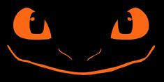 an orange cat's face is shown in the dark with glowing eyes and fangs