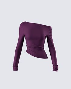 Elevate your everyday look with this top made from stretch jersey fabric 🙌 Featuring an asymmetrical neckline and an off-shoulder design, this subtle yet chic piece can be dressed up or down for literally any occasion 💜 Trendy Stretch Off-shoulder Top For Party, Asymmetrical Neckline Stretch Tops, Solid Off-shoulder Tops For Party, Solid Color Off-shoulder Top For Party, Solid Off-shoulder Party Tops, Chic Asymmetrical Stretch Tops, Elegant Tops With Stretch And Asymmetrical Neckline, Asymmetrical Stretch Crop Top For Party, Versatile Stretch Top With Asymmetrical Neckline