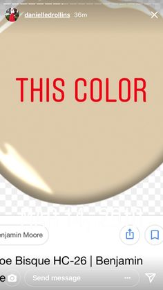 an image of a button with the word this color on it, in red and white