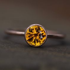 Spending Log, Bezel Ring, Citrine Ring, Fine Rings, Precision Cut, Backyard Wedding, Yellow Rose, Massachusetts, Citrine