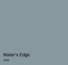 the water's edge logo on a blue background