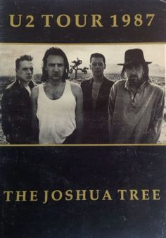 the joshua tree album cover with two men in white shirts and one man wearing a black hat