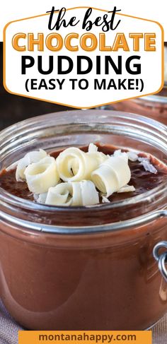 the best chocolate pudding is easy to make