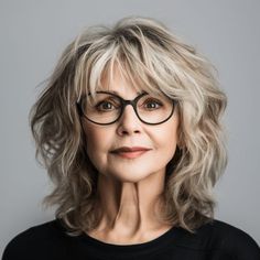 Glasses For Women Over 60 Grey Hair, Shaggy Grey Hairstyles, Hairstyles For Coarse Hair Over 50, Layers Around Face Medium, 60 Plus Hairstyles, Shoulder Length Hair Over 60 Older Women, Hair Styles For Women Over 60 With Bangs, Hair Color Over 60 Older Women, Best Hair Cuts For Thinning Hair