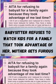 the babysitter request is shown in this graphic above it's instructions for parents