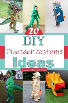 20 diy dinosaur costume ideas for kids to make with paper plates and other items