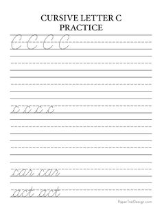 cursive letter practice worksheet with the words cursive and letters