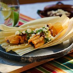 some food is sitting on a plate and ready to be eaten