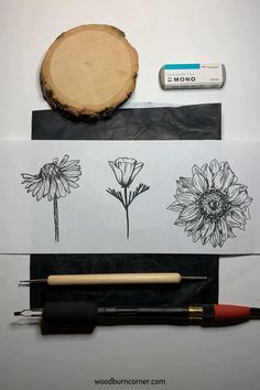 Click through to learn the TOP 3 WAYS TO EASILY TRANSFER AN IMAGE ONTO WOOD. Drawing an image directly onto wood for your pyrography project is not as easy as drawing it on paper first, so click through to learn some simple transfer methods for transferring hand drawn art or a printed image like in this pin! Wood burning is a simple and relaxing hobby, and a satisfying craft to zen out. Burning On Wood, Wood Burnt Coasters Easy Diy, Painting With Wood Stain, Wood Burning How To, Wood Things To Make, Hand Made Wood, Wood Burning Tutorial, Wood Burning And Paint, Wood Drawing Ideas