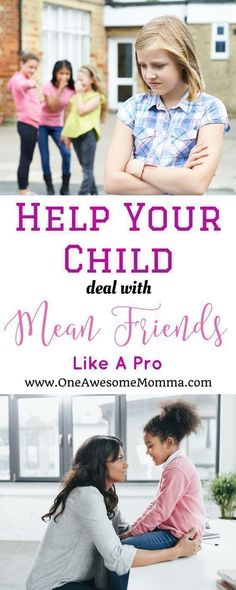 As a parent, one of our worries is what to do when someone is mean to your child. Find out how to help your child deal with mean friends like a pro. #motherhood #parenting | how to deal with mean friends | how to deal with mean people | how to deal with mean girls at school | how to deal with mean girls tips | teachable moments | mom problems | mom struggles | life lessons for kids | advice for kids | advice for kids life | advice for kids children | mean kids how to deal | mean kids Quotes For Teens Girls, Dealing With Mean People, Uppfostra Barn, Starting Conversations, Parenting Lessons, Mean Friends, Mom Problems, Parenting Girls, Confidence Kids