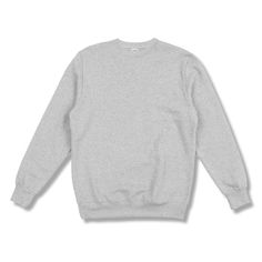 Crooks & Castles – Essential Crew - Heather Grey Grey Crewneck Sweatshirt, Cheap Gray Crew Neck Sweatshirt, Basic Heather Grey Crew Neck Sweatshirt, Gray Crew Neck T-shirt, Gray Relaxed Fit Basic Sweatshirt, Grey Crewneck Outfit, Grey Sweatshirt Outfit, Light Grey Crewneck, Plain Grey Sweatshirt