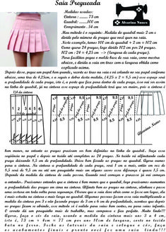 the sewing pattern is shown in spanish