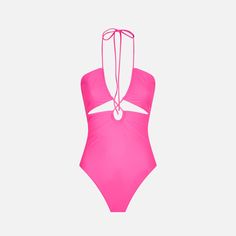 Fluo pink cutout one piece swimsuitAdjustable lacesRegular fitComposition: 90% Polyamide 10% ElastaneCare instructions: Cold hand wash. Do not soak. Do not iron. Do not dry off in contact with other garments. Rinse after contact with chlorine or salt water Pink Backless Swimwear For Sunbathing, Pink Cutout Sleeveless Swimwear, Pink Beach Swimwear With Cutout, Pink Cutout Swimwear For Beach, Pink Cutout Swimwear, Pink Cutout Swimwear For Pool, Pink Cutout Swimwear For The Pool, Cutout One Piece, Paris Texas