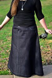 NOW AVAILABLE IN PLUS SIZES!!! The uber-perfect Errand Skirt from Fresh Apparel (by Olivia of @freshmodesty)!!!!!!!! And it's custom hemmed to your length!! I'm so excited!! Wide Waistband Skirt, Fresh Modesty, Modest Denim Skirts, Bristol Tn, Modest Outfit, Outfits Modest, Romans 12, Modest Clothing, Wide Waistband