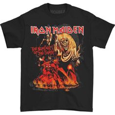 Iron Maiden T Shirt, Iron Maiden Shirt, Concert Tshirts, Band Shirts, Classic Man, The Beast