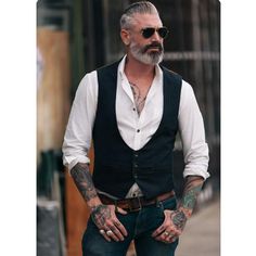 Stripe Men's Vests Elegant Sleeveless Stand Collar Business Button Slim Fit Herringbone Waistcoat Mens Fashion Edgy, Mens Fashion Smart, Mens Fashion Rugged, Hipster Mens Fashion, Mens Vests, Casual Vest, Fashion Night, Outfits Men, Mens Winter Fashion