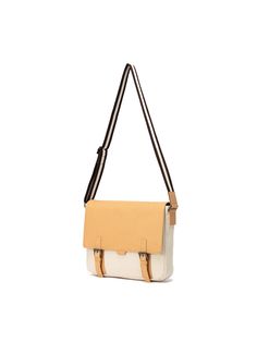 Editor's NotesThe simple cross bag that is made of cow leather and canvas material is featuring polygon detail.- Cow leather, canvas material- Enough space to store- Adjustable strap and buckle- Cross bag- Double belt closureMeasurements(in.)- Size: 12.59 in. (W) / 9.84 in. (H) / 2.75 in. (D)Composition & Care- Cow leather, Canvas- Professional cleaning is recommendedDesigner- by BEDFORD 11TH Beige Leather Handles Crossbody Shoulder Bag, Beige Leather Handle Crossbody Shoulder Bag, Beige Crossbody Shoulder Bag With Leather Handles, Beige Coated Canvas Shoulder Bag, Beige Coated Canvas Satchel Shoulder Bag, Beige Canvas Crossbody Bag With Leather Handles, Rectangular School Satchel With Canvas Lining, Beige Coated Canvas Shoulder Bag With Adjustable Strap, Beige Bag With Strap For Everyday Use