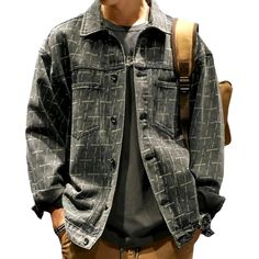 Introducing a streetwear-style staple—our 2023 Autumn-Winter Collection's Oversized Jean Jacket for Men. Blending vintage allure with an audacious. fashionable flair. this denim jacket is the perfect companion for any stylish soul. Revel in its unique features and make a statement that will have everyone admiring your style!Why This Jacket is a Must-Have: Oversized for Comfort: Enjoy the cozy cut of oversized denim. perfect for any informal outing. Painted for a Pop of Color: Add a vibrant twist Casual Washed Denim Jacket For Fall, Casual Cotton Denim Jacket For Fall, Trendy Streetwear Denim Jacket With Pockets, Urban Denim Jacket With Pockets For Fall, Winter Casual Cotton Denim Jacket, Casual Cotton Denim Jacket For Winter, Casual Winter Denim Jacket In Cotton, Fall Urban Denim Jacket With Pockets, Washed Button-up Outerwear For Winter