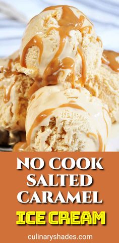 Homemade Caramel Ice Cream, Salted Caramel Ice Cream Recipe, Vitamix Ice Cream Recipes, Ice Cream Salted Caramel, Caramel Ice Cream Recipe, Homemade Salted Caramel, Roasted Banana