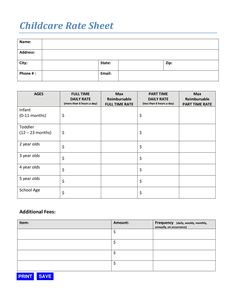 the child care receipt is shown in this file, and it contains information for each child