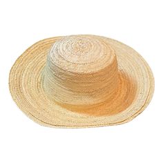 a hat is sitting on top of a hat Handmade Brimmed Boater Hat In Toquilla Straw, Handmade Toquilla Straw Boater Hat, Bohemian Boater Hat In Toquilla Straw, Bohemian Toquilla Straw Boater Hat In Natural, Artisan Brimmed Panama Hat In Natural Color, Handmade Natural Fedora Panama Hat, Artisan Fedora Sun Hat In Natural Color, Handmade Natural Panama Hat With Short Brim, Artisan Natural Brimmed Panama Hat