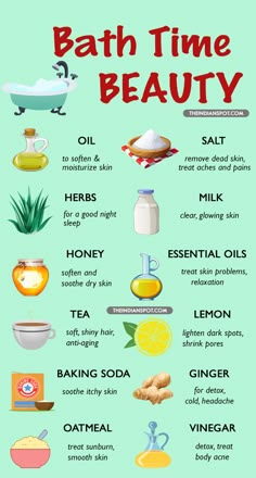 10 things you can add to your bath, great for a spa night-but I don't think I'd like bathing in milk everyday! :) Obličejové Masky, Spa Night, Bath Water, Natural Therapy, Healthy Skin Care, Skin Care Treatments, Skin Problems, Bath Time, Skin Moisturizer