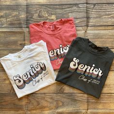 Senior Shirt Ideas 2023 Trendy, Senior Shirts 2023, 2024 Senior Shirt, Senior Highschool, Highschool Senior, Grad Shirts, Class Shirts